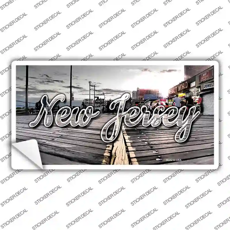 New Jersey Boardwalk State Novelty Sticker Decal