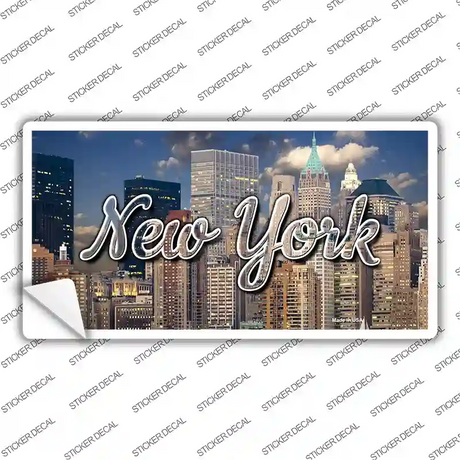 New York City Skyline State Novelty Sticker Decal
