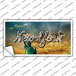 New York Lady Liberty Skyline State Novelty Sticker Decal