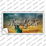 New York Lady Liberty Skyline State Novelty Sticker Decal