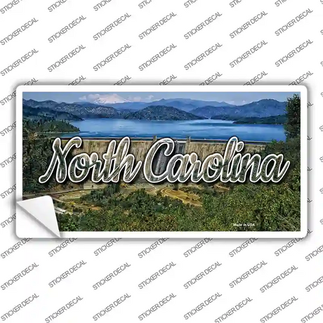 North Carolina Dam State Novelty Sticker Decal