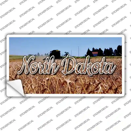 North Dakota Wheat Farm State Novelty Sticker Decal