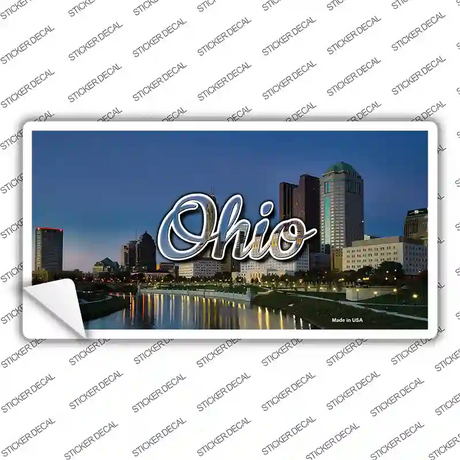 Ohio River City Skyline State Novelty Sticker Decal