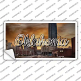 Oklahoma Sunset Skyline State Novelty Sticker Decal