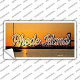 Rhode Island River Sunset State Novelty Sticker Decal