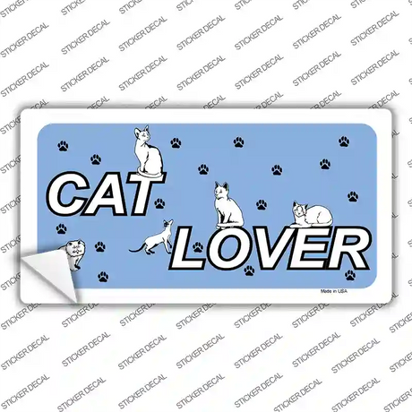 Cat Lover Novelty Sticker Decal