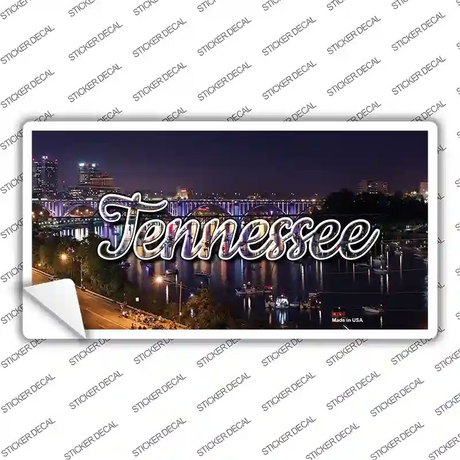 Tennessee Bridge Lights State Novelty Sticker Decal