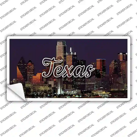 Texas City Lights Novelty Sticker Decal
