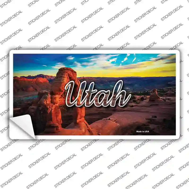 Utah Canyon Arch State Novelty Sticker Decal