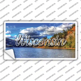 Wisconsin Colorful Lake State Novelty Sticker Decal
