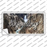 Wyoming Rocky Waterfall State Novelty Sticker Decal