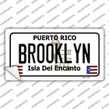 Brooklyn Puerto Rico Novelty Sticker Decal