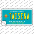 Taosena Teal New Mexico Novelty Sticker Decal