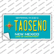 Taoseno Teal New Mexico Novelty Sticker Decal