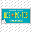 Des Montes Teal New Mexico Novelty Sticker Decal