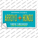 Arroyo Hondo Teal New Mexico Novelty Sticker Decal