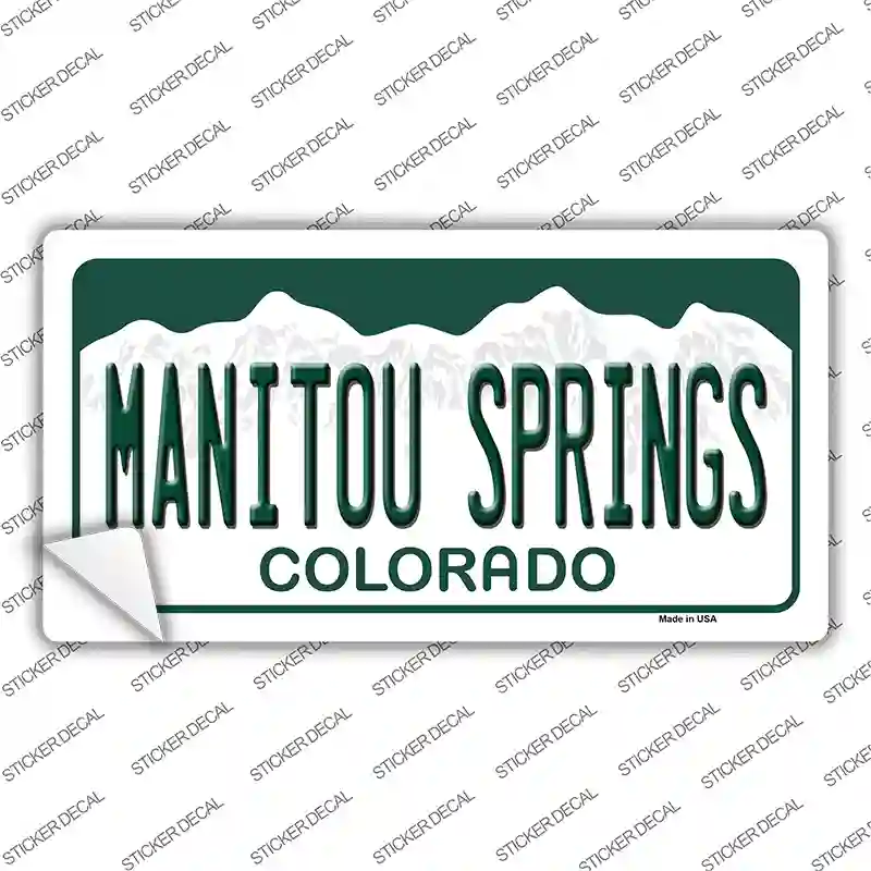 Manitou Springs Colorado Novelty Sticker Decal