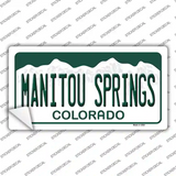 Manitou Springs Colorado Novelty Sticker Decal