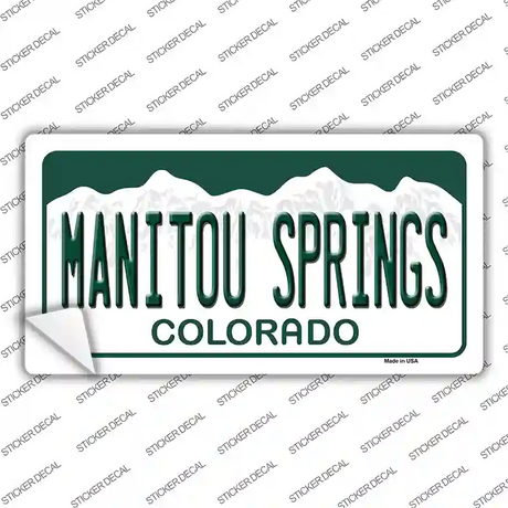 Manitou Springs Colorado Novelty Sticker Decal