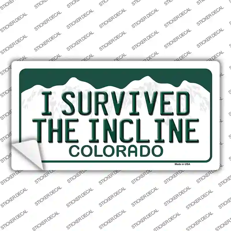 I Survived The Incline Colorado Novelty Sticker Decal