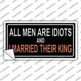 All Men Are Idiots Novelty Sticker Decal