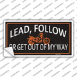 Lead Follow Novelty Sticker Decal