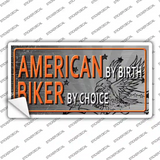 American Biker Novelty Sticker Decal
