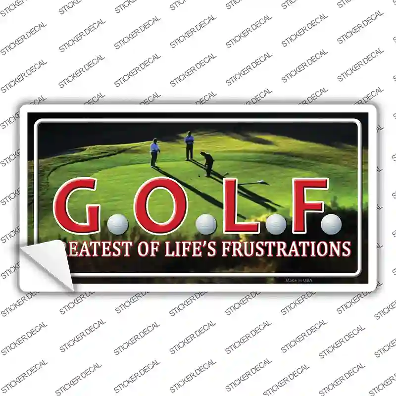 GOLF Novelty Sticker Decal