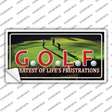 GOLF Novelty Sticker Decal
