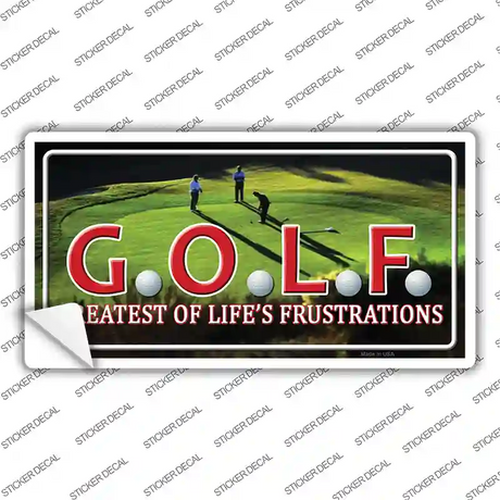 GOLF Novelty Sticker Decal