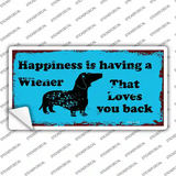 Happiness Is Having A Wiener Novelty Sticker Decal