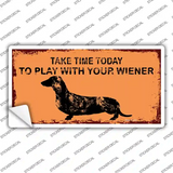 Play With Your Wiener Novelty Sticker Decal
