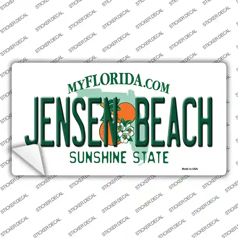Jensen Beach Florida Novelty Sticker Decal