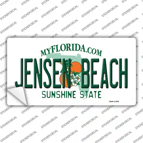Jensen Beach Florida Novelty Sticker Decal