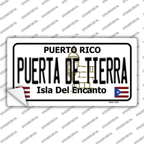 Puerta De Tierra Puerto Rico Novelty Sticker Decal