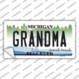Grandma Michigan Novelty Sticker Decal