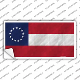 First Confederate Flag 13 Stars Novelty Sticker Decal