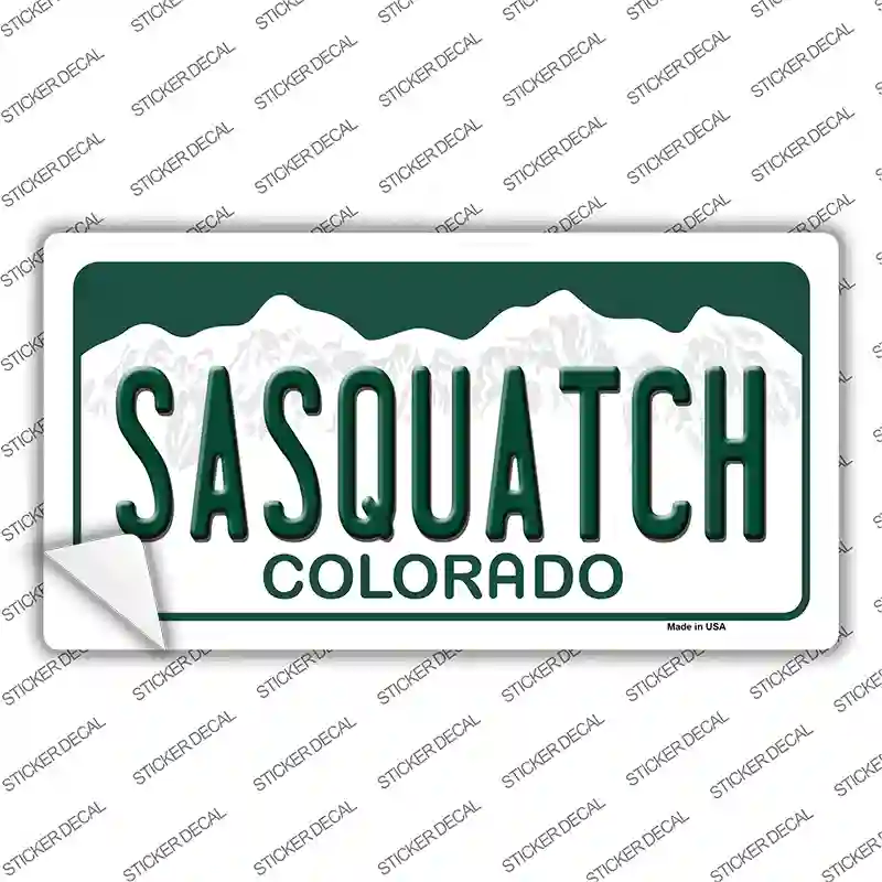 Sasquatch Colorado Novelty Sticker Decal