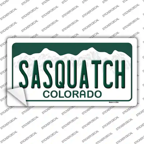 Sasquatch Colorado Novelty Sticker Decal