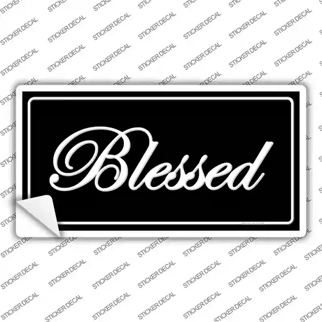 Blessed Black Novelty Sticker Decal