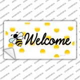 Welcome Bee Novelty Sticker Decal