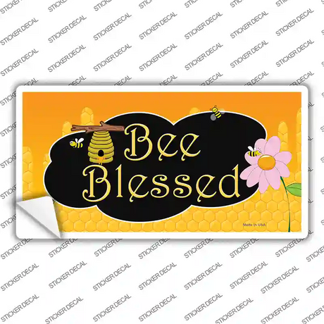 Bee Blessed Honey Hive Novelty Sticker Decal