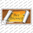 Bee Blessed Scroll Novelty Sticker Decal