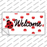 Welcome Ladybug Novelty Sticker Decal