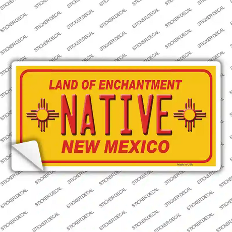 Native New Mexico Yellow State Novelty Sticker Decal