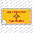New Mexico Blank Yellow State Novelty Sticker Decal