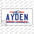 Ayden North Carolina State Novelty Sticker Decal