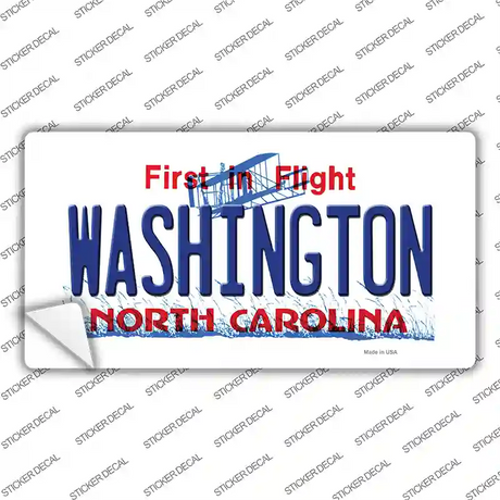 Washington North Carolina State Novelty Sticker Decal