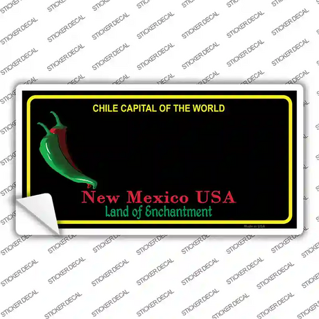 New Mexico Blank Black State Novelty Sticker Decal