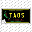 Taos New Mexico Black State Novelty Sticker Decal